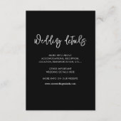 De moderne zwarte bruiloft is een moderne kaart (Voorkant)