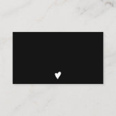 De moderne zwarte grijze orde van het manuscript b visitekaartje (Achterkant)