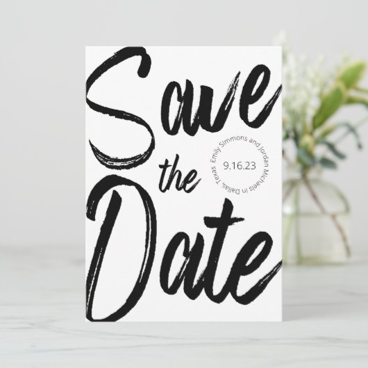 De moderne Zwarte Witte Foto van het Manuscript sp Kaart (Staand voorkant)