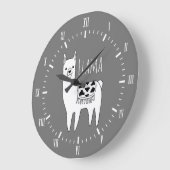 De moderne Zwarte & Witte Roman Cijfers van de Grote Klok (Hoek)