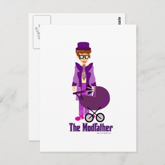 De Modfather. Briefkaart (Voorkant / Achterkant)