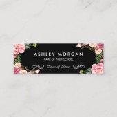 De modieuze BloemenKaart van de Naam van de Contactkaartje (Voorkant)