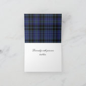 De modieuze Plaid dankt u kaardt Bedankkaart (Binnen)