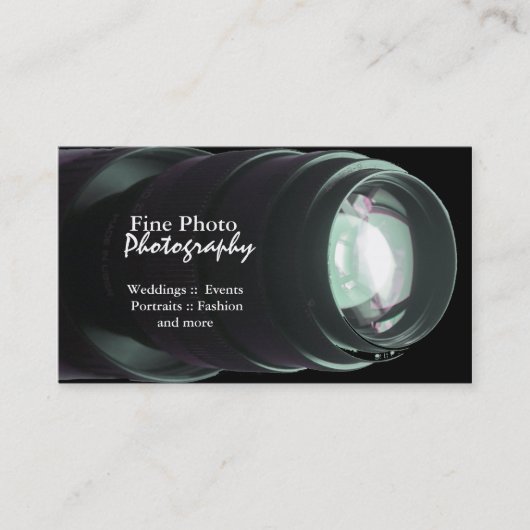 De modieuze Visitekaartjes van de Fotograaf van de (Voorkant)