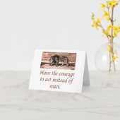 De moed hebben om te handelen kaart (Gele Bloem)