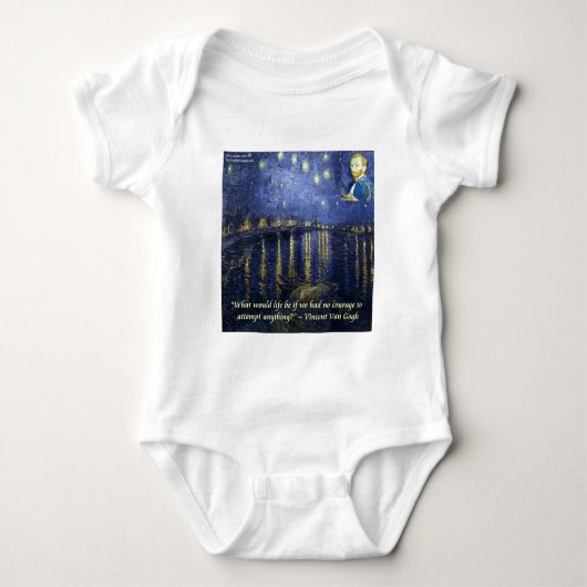 De moed is voor mij datgene wat Vincent van Gogh b Romper (Voorkant)