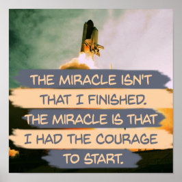 De moed om te beginnen poster