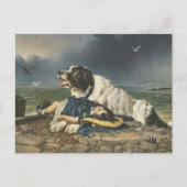 De moed van de hond - Edwin Landseer Briefkaart (Voorkant)