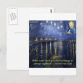 De moed van Vincent van Gogh Briefkaart (Voorkant / Achterkant)