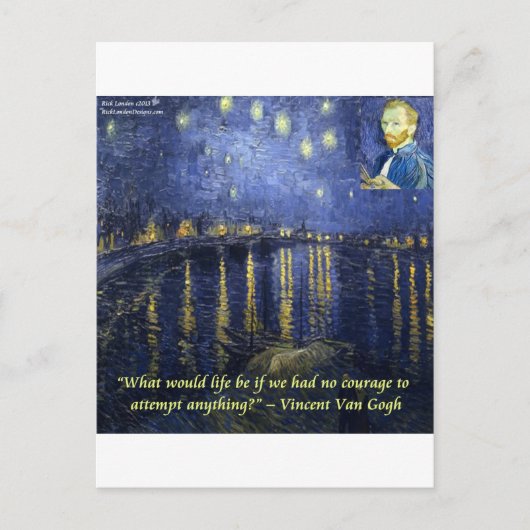 De moed van Vincent van Gogh Briefkaart (Voorkant)