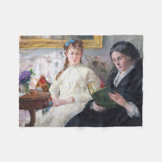 De moeder en zuster van de kunstenaar, Berthe Mori Fleece Deken (Voorkant (Horizontaal))