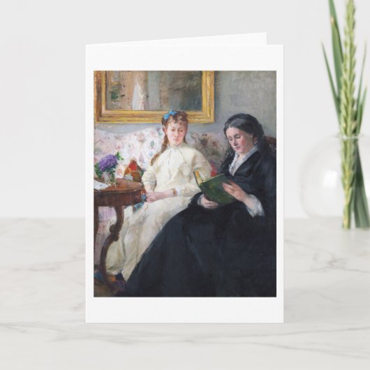 De moeder en zuster van de kunstenaar, Berthe Mori Kaart (Voorkant)