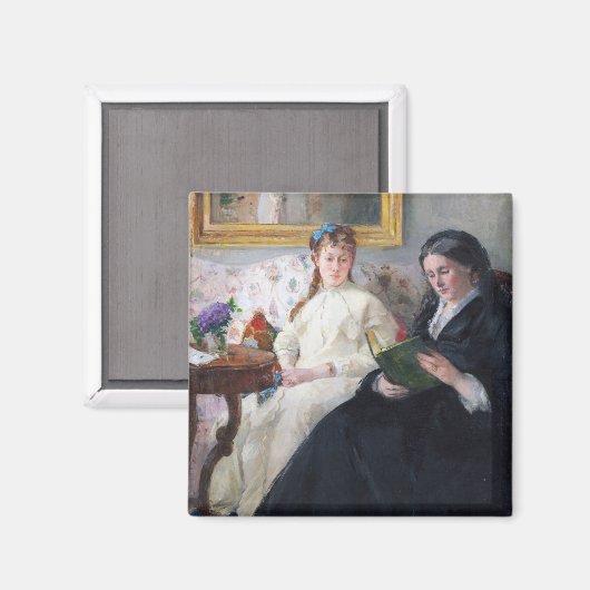 De moeder en zuster van de kunstenaar, Berthe Mori Magneet (Voorkant / Achterkant)