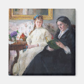 De moeder en zuster van de kunstenaar, Berthe Mori Magneet (Voorkant)