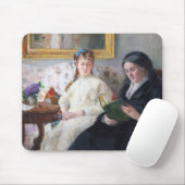 De moeder en zuster van de kunstenaar, Berthe Mori Muismat (Met muis)