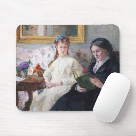 De moeder en zuster van de kunstenaar, Berthe Mori Muismat (Met muis)