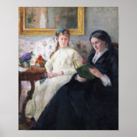 De moeder en zuster van de kunstenaar, Berthe Mori