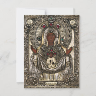 De Moeder Gods van het Teken Briefkaart