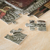 De Moeder Gods van Tederheid met Heiligen Icoon Legpuzzel (Zijkant)