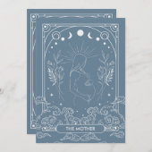 De moeder, het hemelse Baby shower Kaart (Voorkant / Achterkant)