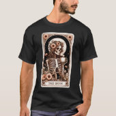 De moeder moeder Skeleton Coffee Tarot Kaart T-shirt (Voorkant)