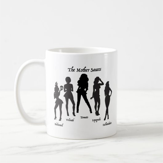 De moeder sauzen koffiemok (Links)
