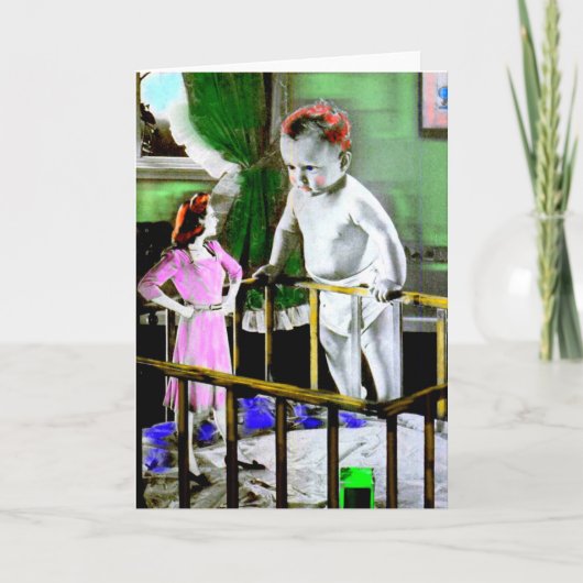 De moeder van 1940 en haar grote baby aankondiging (Voorkant)