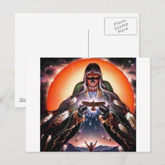 DE MOEDER VAN DE AARDE BRIEFKAART (Voorkant / Achterkant)