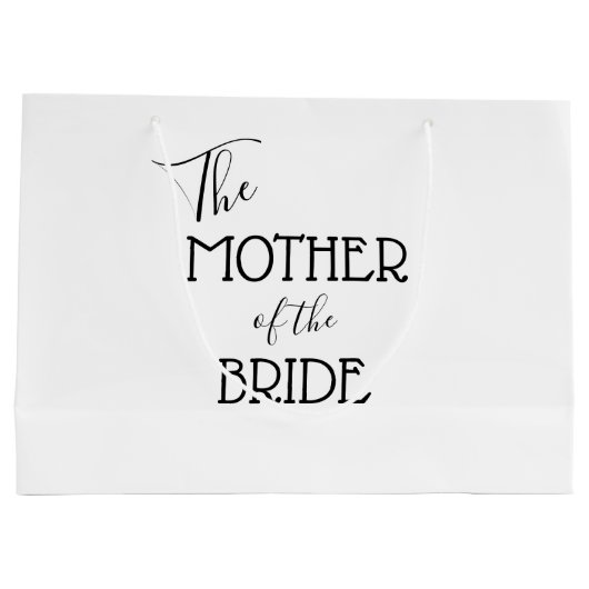 De moeder van de Bride Gift Bag Groot Cadeauzakje (Achterkant)
