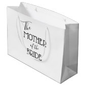 De moeder van de Bride Gift Bag Groot Cadeauzakje (Achterkant Gekanteld)