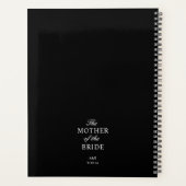 De moeder van de bruid Black White Planner (Achterkant)