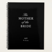 De moeder van de bruid Black White Planner (Voorkant)