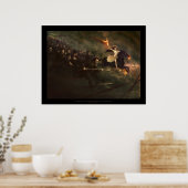 De moeder van de gevechten die patriotten leiden poster (Keuken)