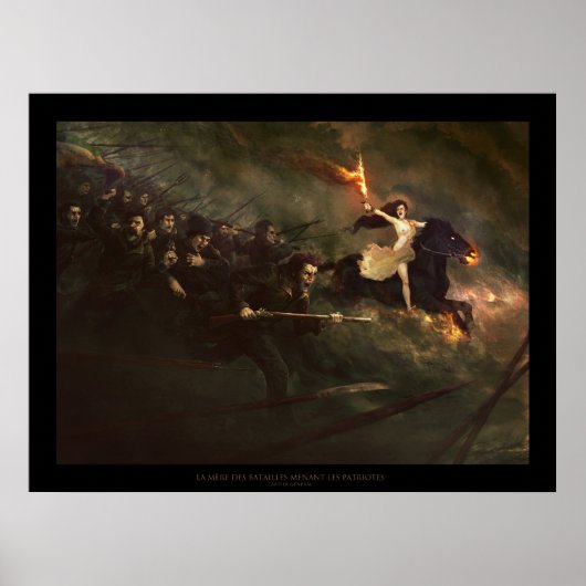 De moeder van de gevechten die patriotten leiden poster (Voorkant)