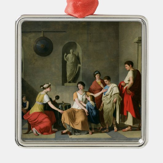 De moeder van de Gracchi, c.1780 Metalen Ornament (Voorkant)