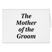 De moeder van de Groom (Voorkant Horizontaal)