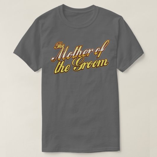 De moeder van de groom Wedding Party Gifts T-shirt (Design voorkant)