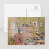 De moeder van de kunstenaar die borstvoeding geeft briefkaart (Voorkant / Achterkant)