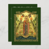 De moeder van God "De afgesloten tuin" Kaart (Voorkant / Achterkant)