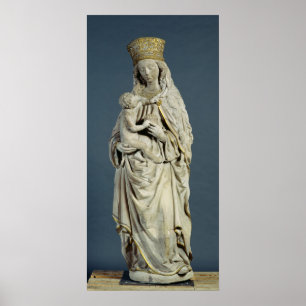De moeder van God met de Baby Christus, 1470 Poster