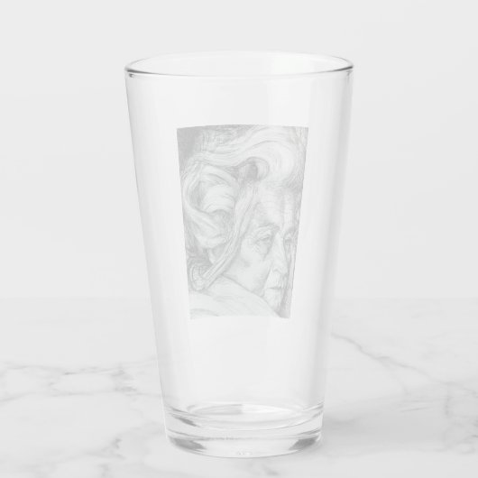 De moeder (van Umberto Boccioni) Glas (Achterkant)