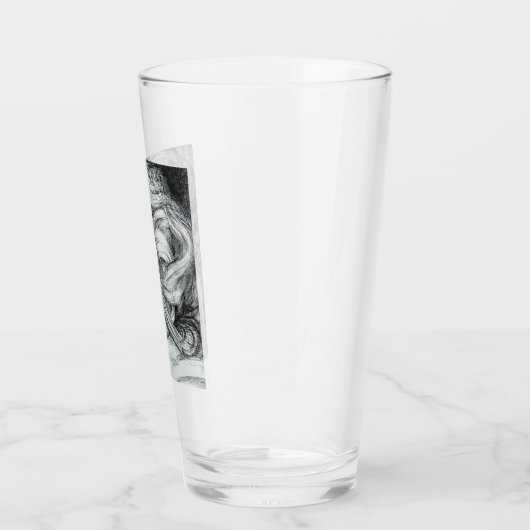 De moeder (van Umberto Boccioni) Glas (Links)