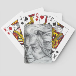 De moeder (van Umberto Boccioni) Pokerkaarten