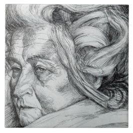 De moeder (van Umberto Boccioni) Tegeltje