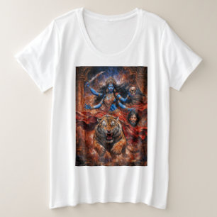 De Moeder van Verval en Vernieuwing Moeder Kali Grote Maat T-shirt