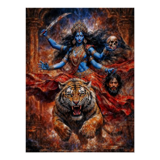De Moeder van Verval en Vernieuwing Moeder Kali Perfect Poster (Voorkant)