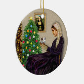 De moeder van Whistler & haar cavia Keramisch Ornament (Rechts)