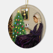 De moeder van Whistler & haar cavia Keramisch Ornament (Links)