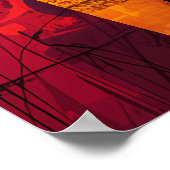 De moeder van Whistler herinterpreteerd in vet Abs Poster (Hoek)