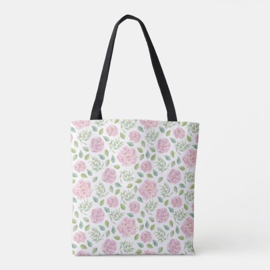 De Moederdag Floral Waterverf personaliseren Tote Bag (Achterkant)